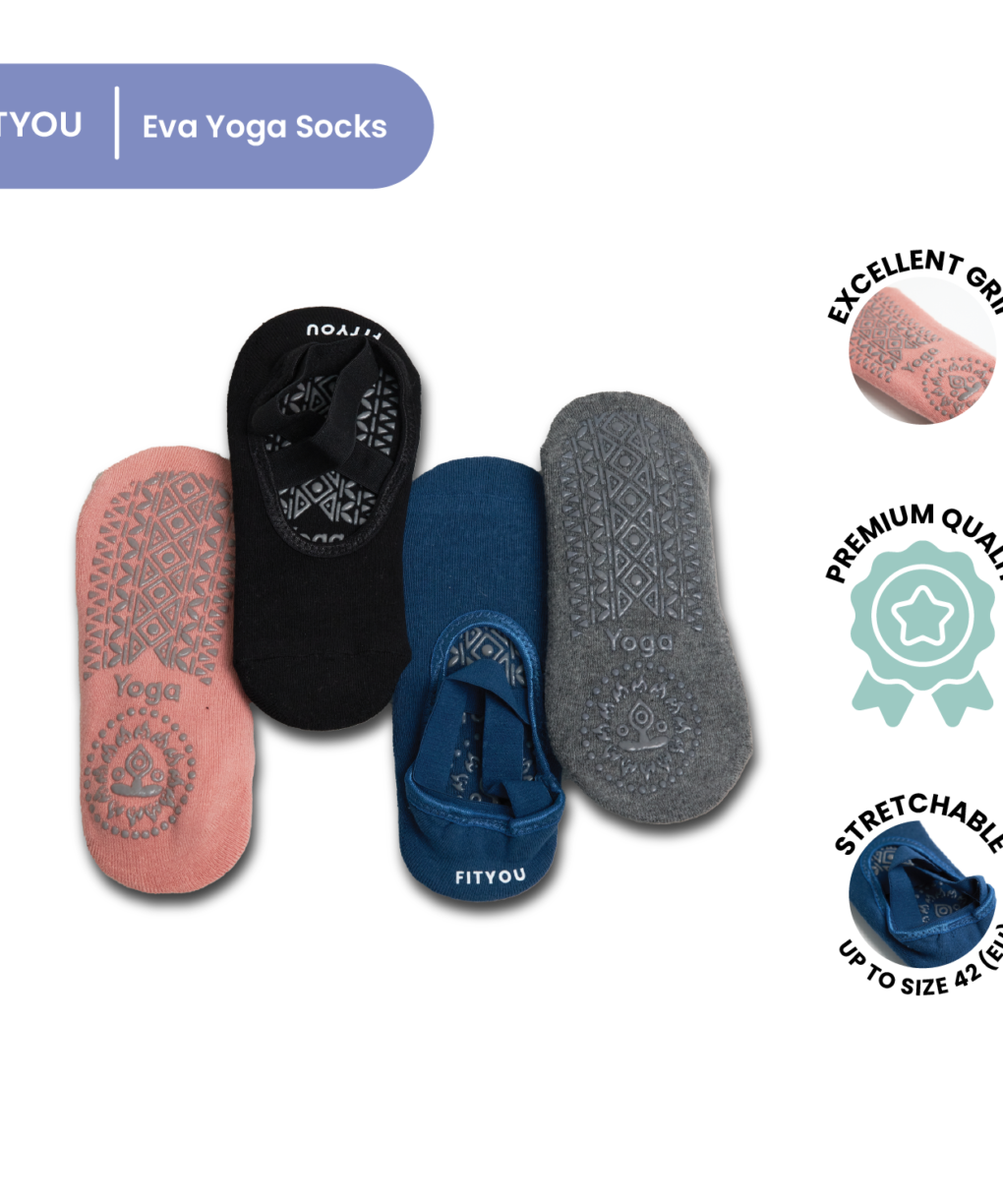 FITYOU Eva Yoga Socks/ Kaos Kaki Yoga Pilates Wanita Full Anti Slip Excellent Grip